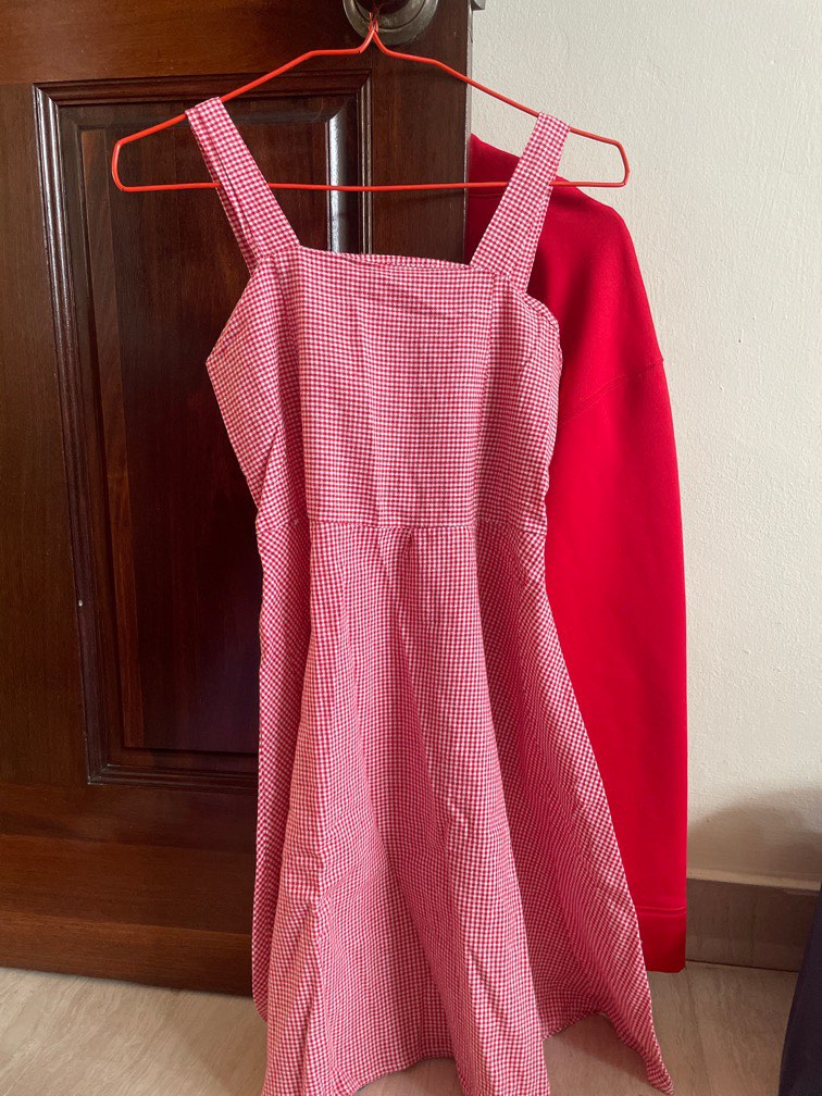 Checkered summer dress hot sale