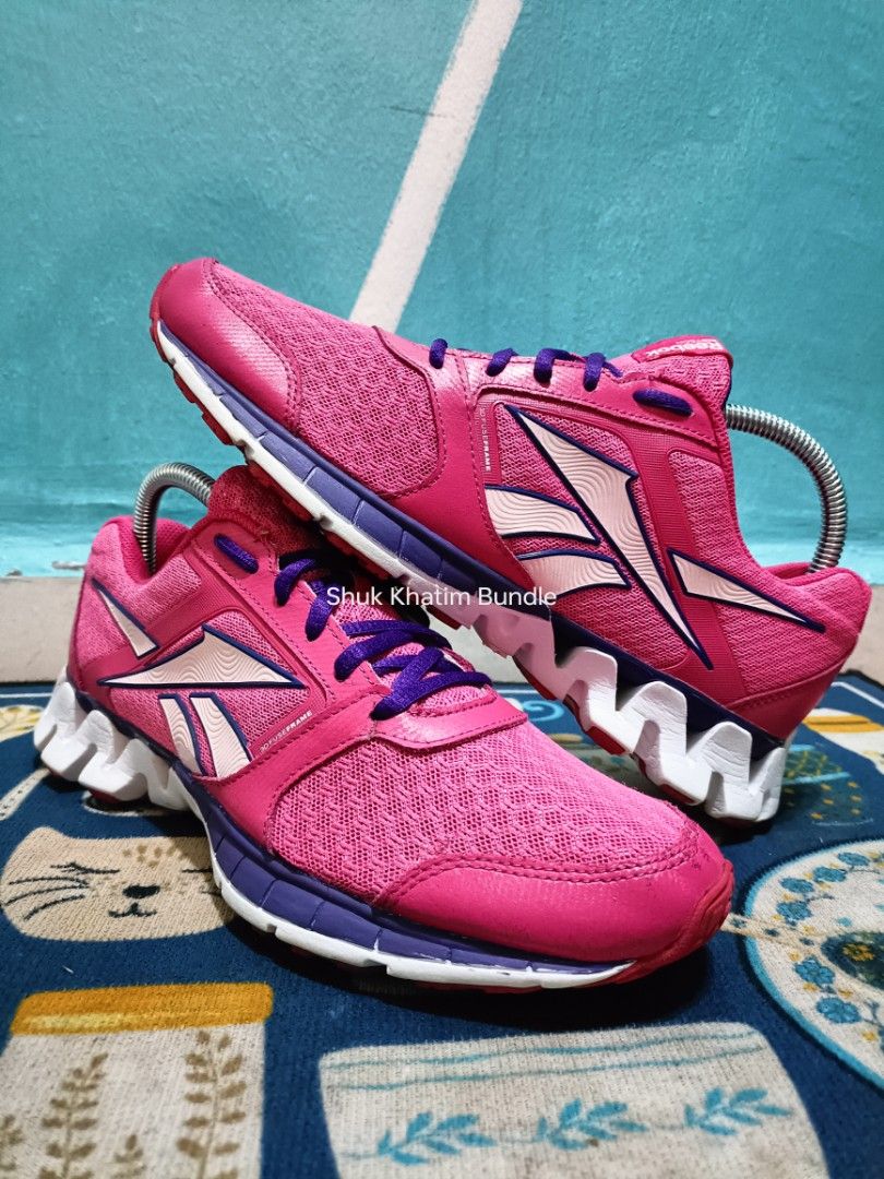 Reebok Womens Running Shoe Zigtech 3 Ex V61915 Pink Training Saiz
