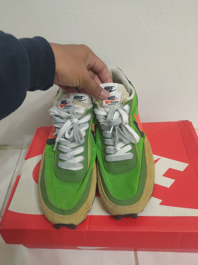 nike x sacai ld waffle green gusto