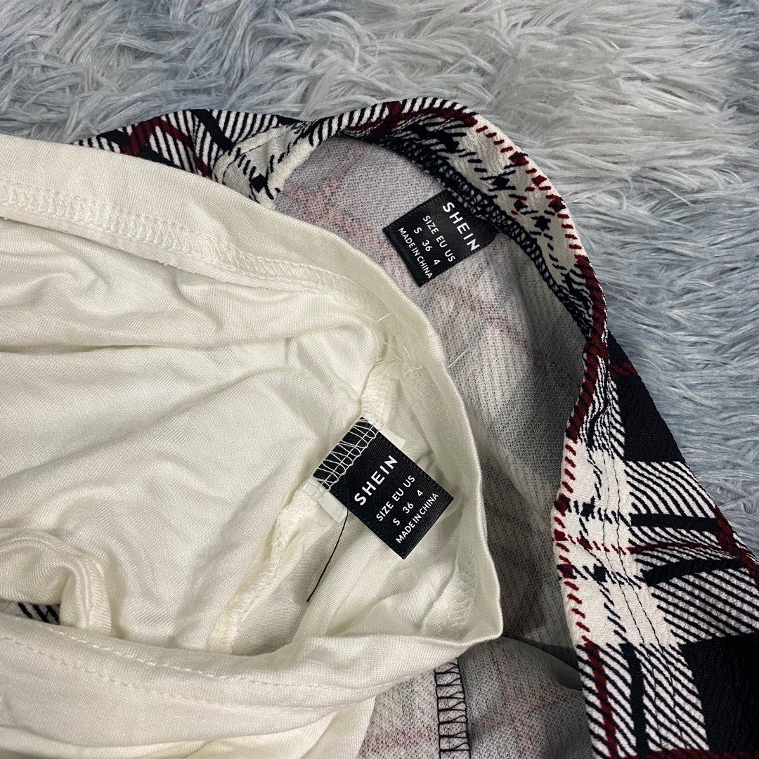 SHEIN COORDINATES SET PLAID SKIRT AND CAMI STRING CROP TOP (Category: Sets or Coordinates) located in Solano. Submitted by LilysDressShop (Listing ID 1290911186, Image 2). Description: Last price already.