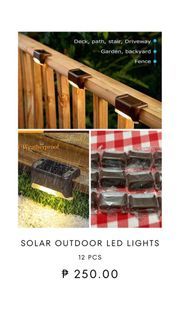 Solar Outdoor LED Lights 12 pcs