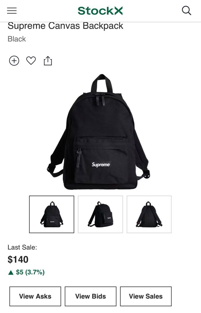 Supreme canvas backpack stockx clearance