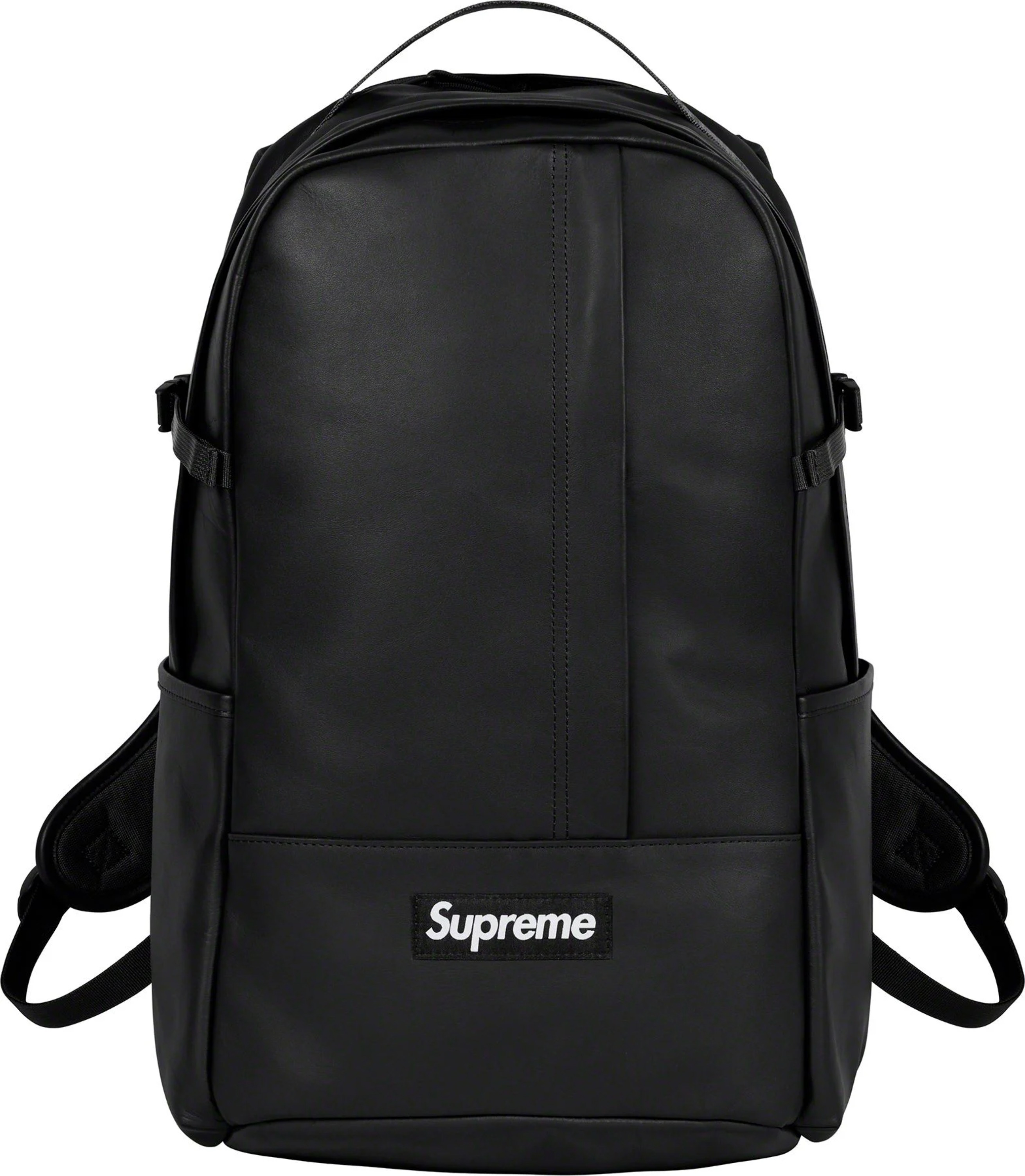 Supreme FW23 Leather Backpack (Black), Luxury, Bags Wallets on