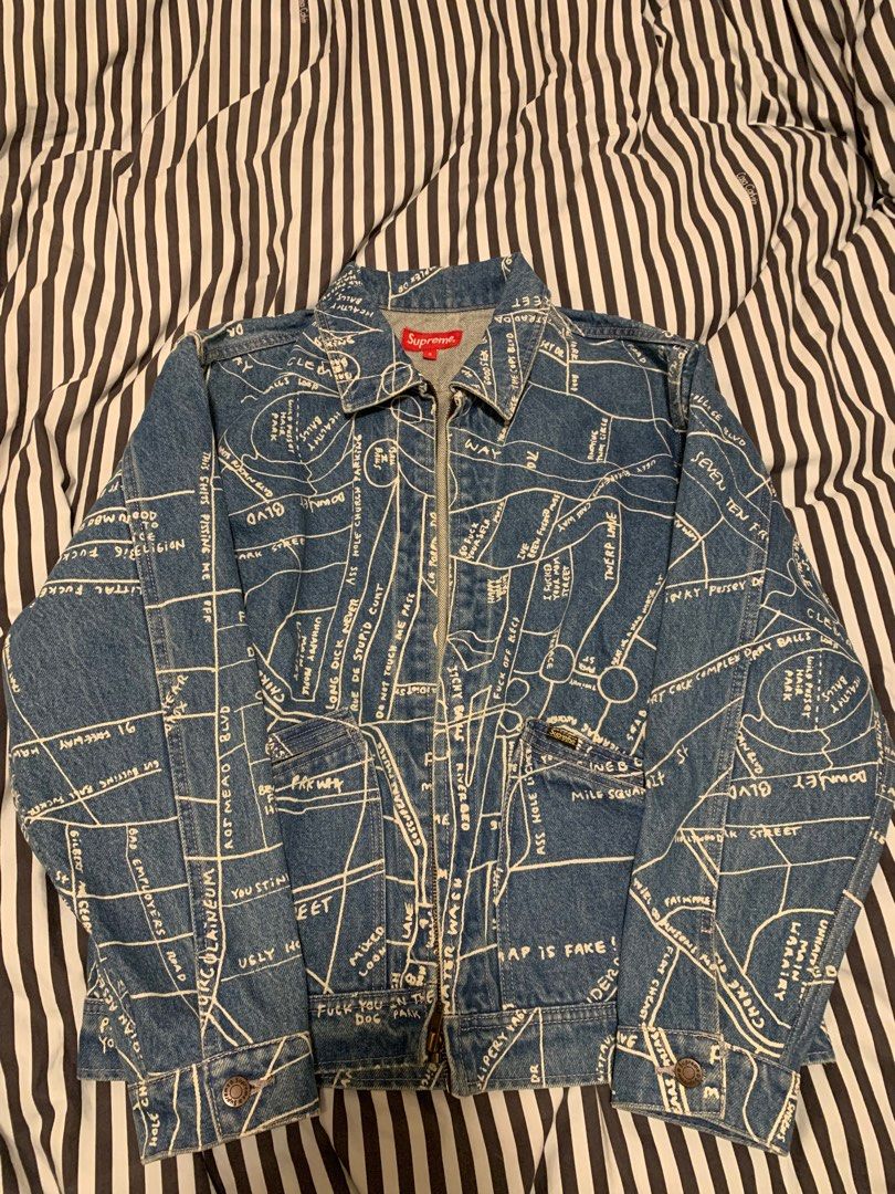 Supreme Gonz Map Work Jacket, 男裝, 外套及戶外衣服- Carousell