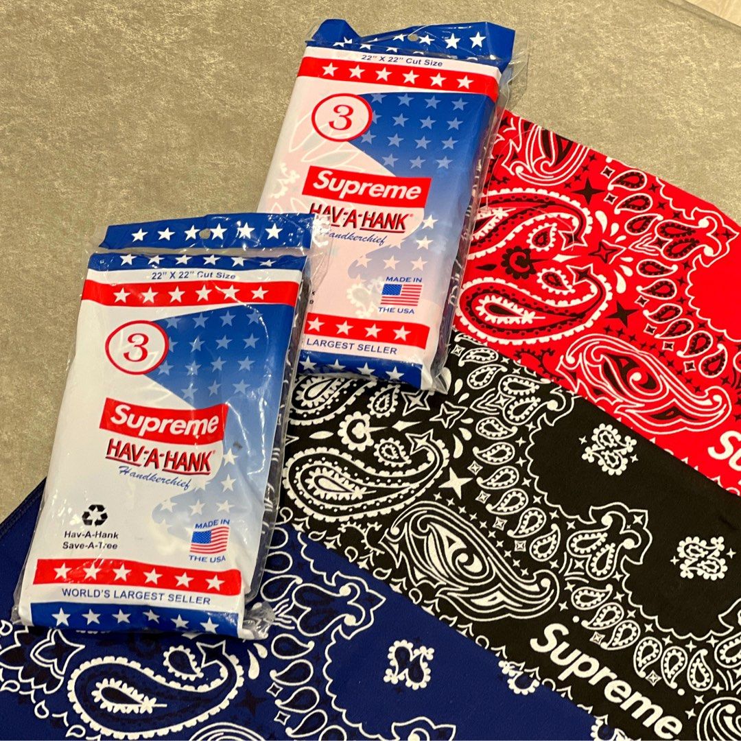 Supreme Hav-A-Hank Bandanas 締めくくら バラ売り navy 紺