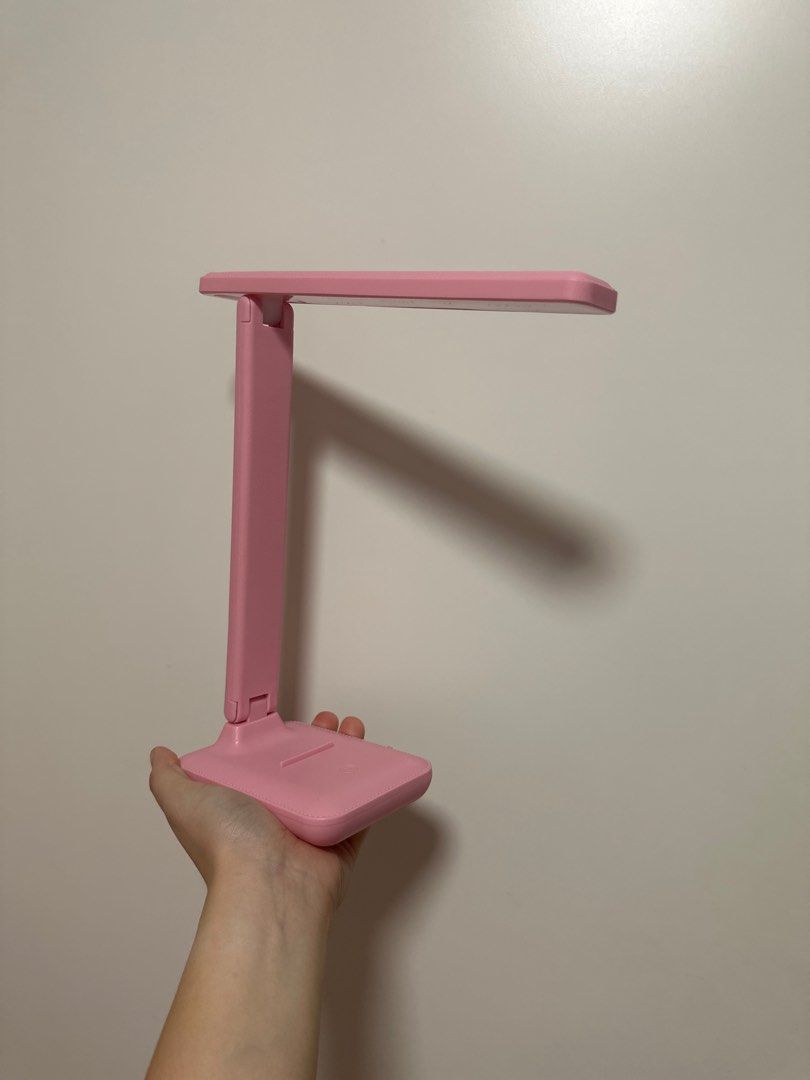 Table Lamp miniso pink phone stand holder light settings