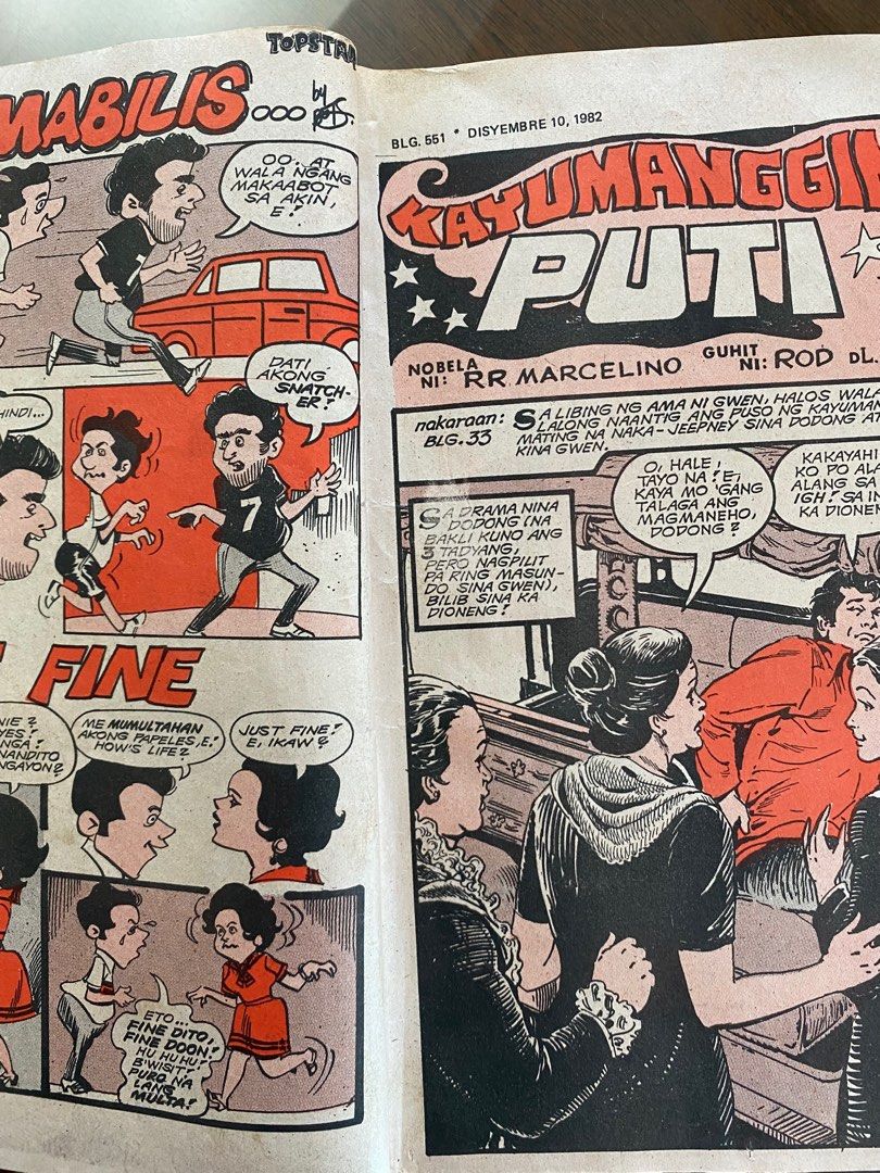 Tagalog Vintage Komiks Magasin - TOPSTAR Comics Magazine CARLO J ...