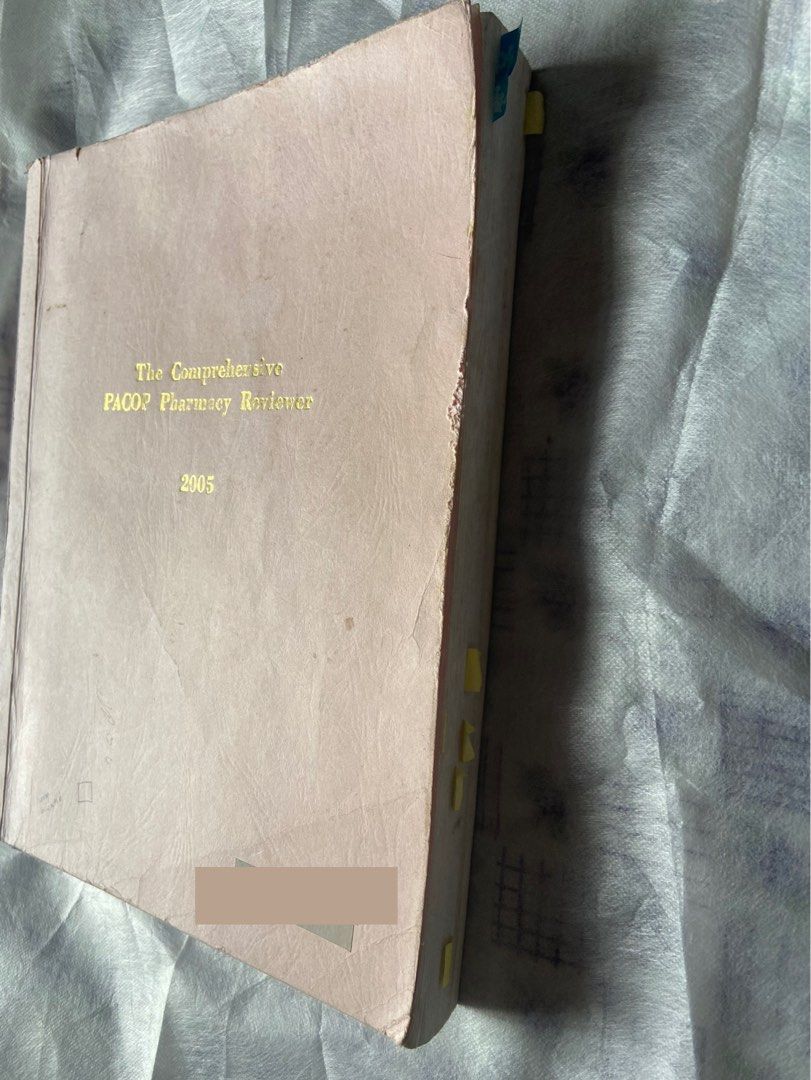 The Comprehensive PACOP Pharmacy Reviewer 2005 (Category: Textbooks) located in Quezon City. Submitted by christinesboutique (Listing ID 1290870388, Image 2). Description: See photos for more details.