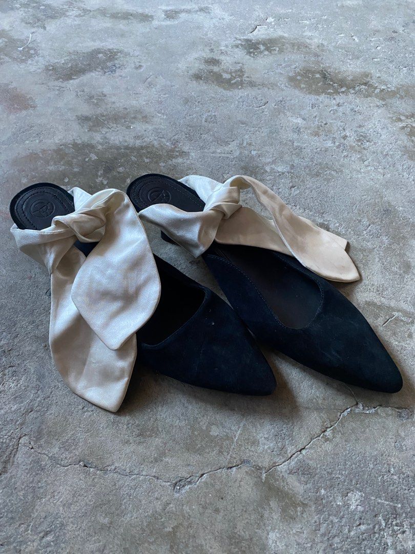 The Row Coco Suede Mule Women s Fashion Footwear Heels on