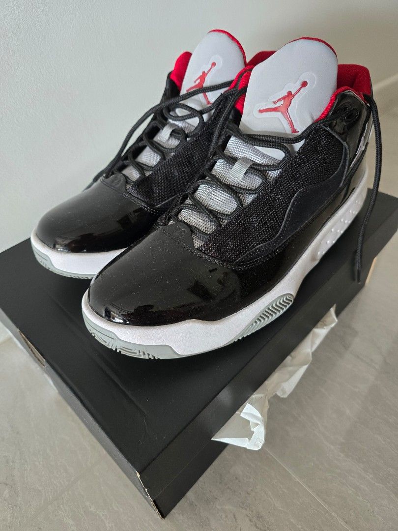 Air Jordan Max Aura 2 Black Grey White Red Luxury Sneakers Footwear on Carousell