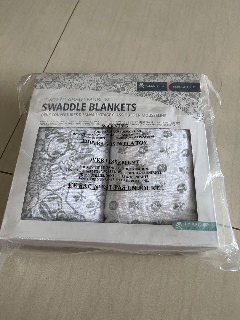 Tokidoki Swaddle blankets muslin