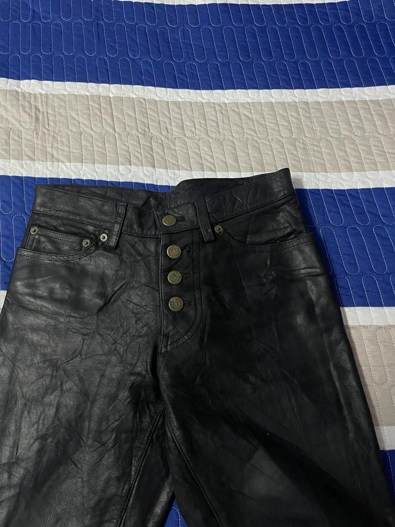 Y2K TORNADO MART flare print pants black Tornado Mart Genuine 