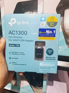 💯TP-Link ARCHER T3U AC1300 Mini Wireless MU-MIMO USB Adapter | WiFi Adapter | WiFi Dongle Rece...
