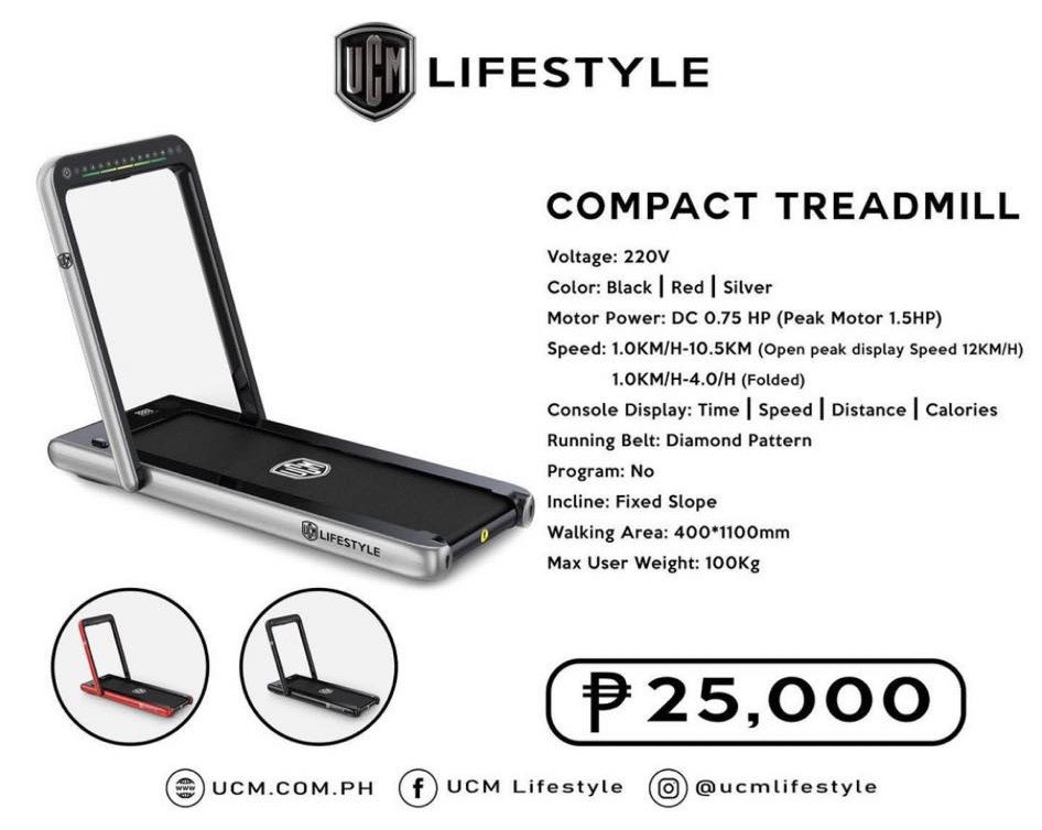 Ucm lifestyle treadmill outlet