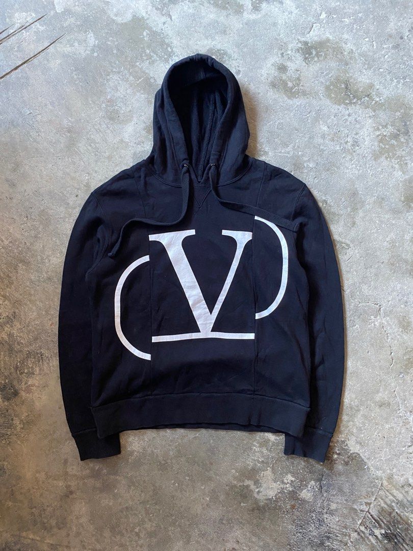 Valentino - V Logo - Cut Off Hooded Jacket (Category: Hoodies) located in Iloilo. Submitted by bygone.ph (Listing ID 1290920075, Image 1). Description: Valentino - Cut Off V Logo - Hooded Jacket Laid Flat Measurement Sleeves: 24.5 in Width (pit to pit): 20 in Length: 25 in -no maintag All sales are FINAL. Strictly NO REFUND .