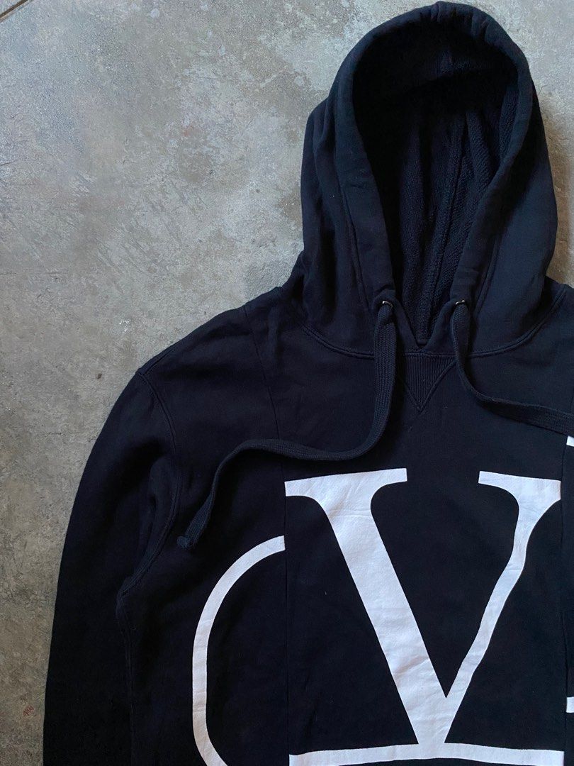 Valentino - V Logo - Cut Off Hooded Jacket (Category: Hoodies) located in Iloilo. Submitted by bygone.ph (Listing ID 1290920075, Image 3). Description: Valentino - Cut Off V Logo - Hooded Jacket Laid Flat Measurement Sleeves: 24.5 in Width (pit to pit): 20 in Length: 25 in -no maintag All sales are FINAL. Strictly NO REFUND .