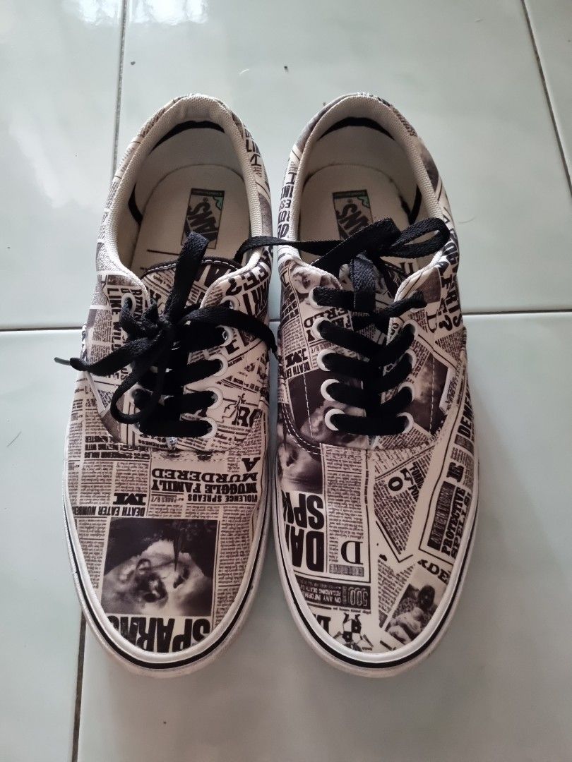 Vans x Harry Potter Comfycush Era Daily Prophet Black White HP Unisex