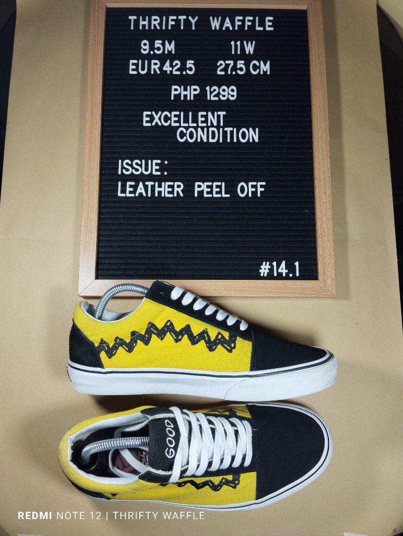 Vans x Peanuts Charlie Brown Good Grief Old Skool Men s Fashion