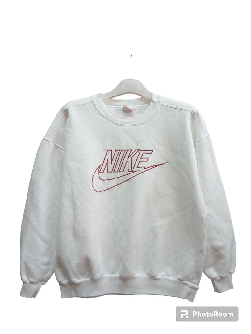 vintage nike crewneck sweatshirt white