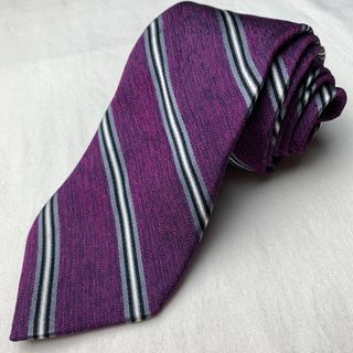 Violet Stripes Narrow Necktie