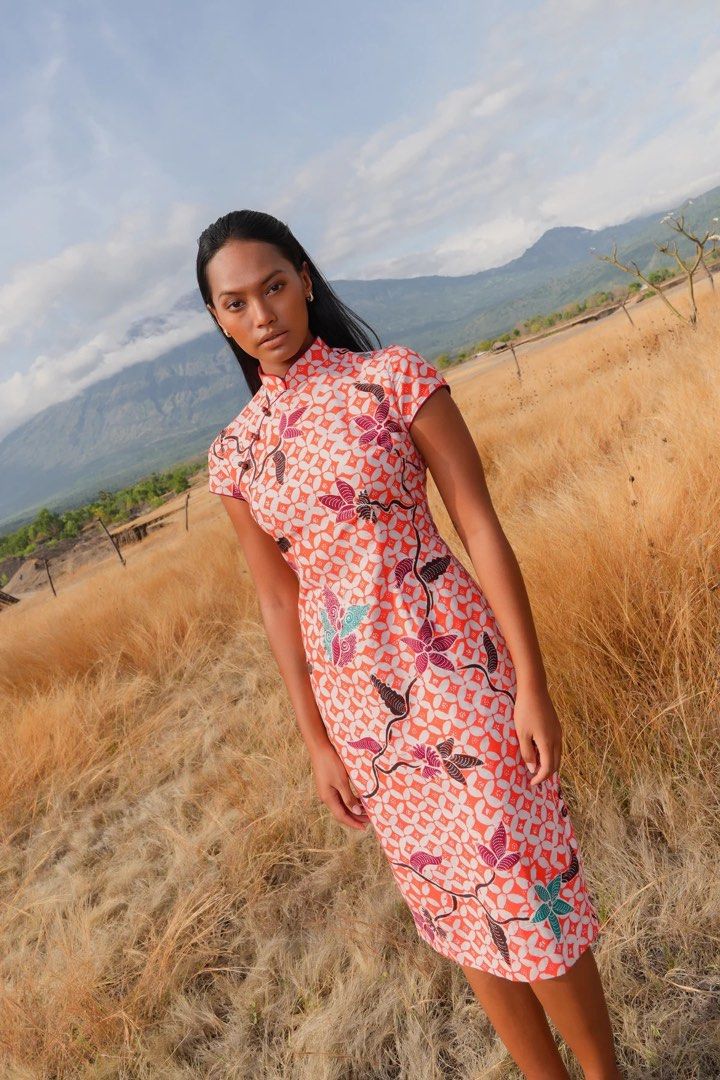 Cheongsam batik dress on sale