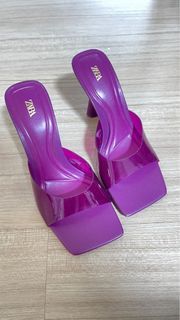 Zara purple heels