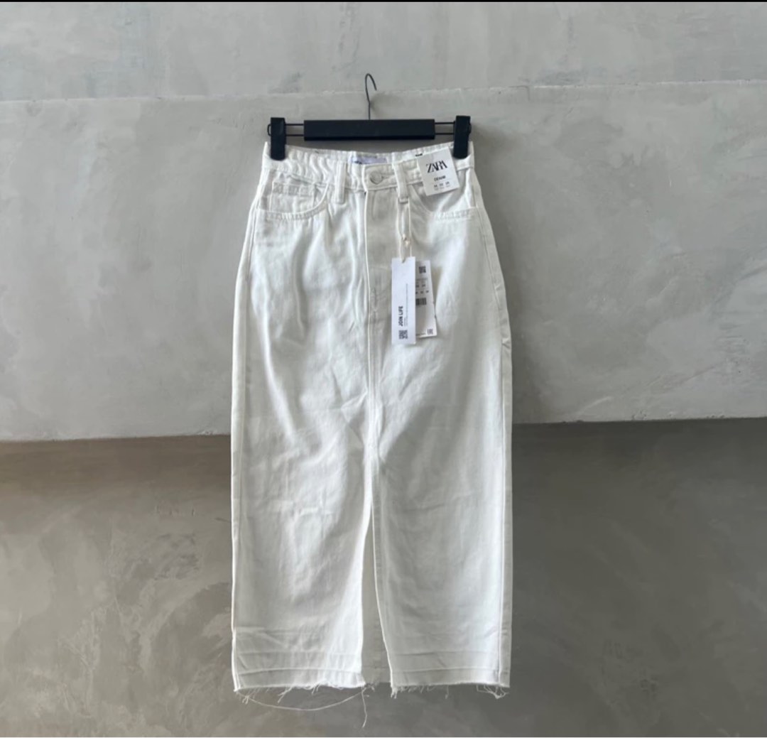 Saro Denim Skirt - White main image 1