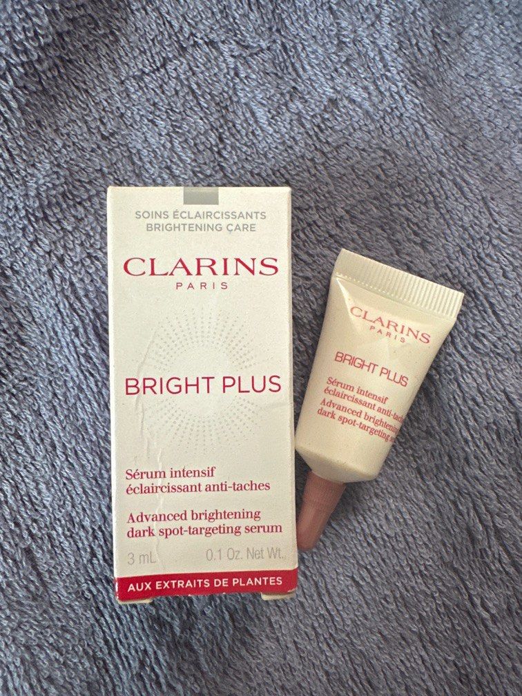 $60/6ml Clarins Bright Plus Serum 美白精華3ml x2支共6ml, 美容