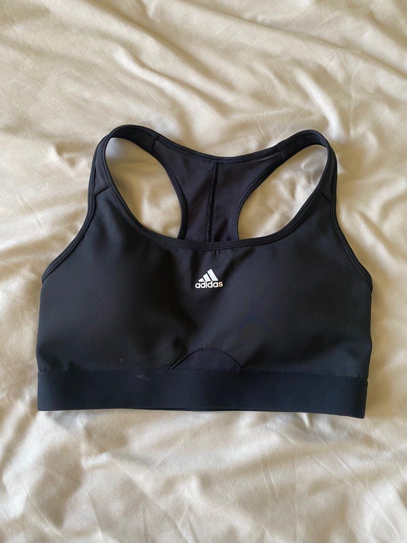 Adidas sports bra (Category: Activewear) located in Quezon City. Submitted by miitcch (Listing ID 1295786650, Image 1). Description: Brand new Wrong size (for reference im 34B) Bought from HK .