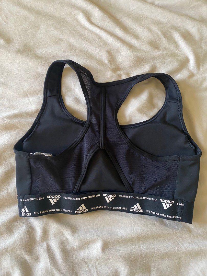 Adidas sports bra (Category: Activewear) located in Quezon City. Submitted by miitcch (Listing ID 1295786650, Image 2). Description: Brand new Wrong size (for reference im 34B) Bought from HK .