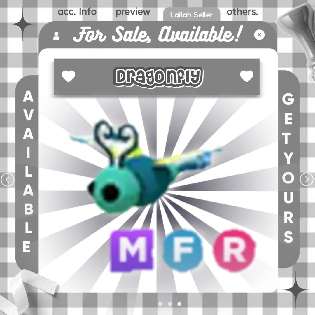 Adopt Me Mfr Dragonfly Legendary Pet Roblox Video Gaming Gaming Adopt Me Mfr Dragonfly Legendary Pet Roblox Video Gaming Gaming