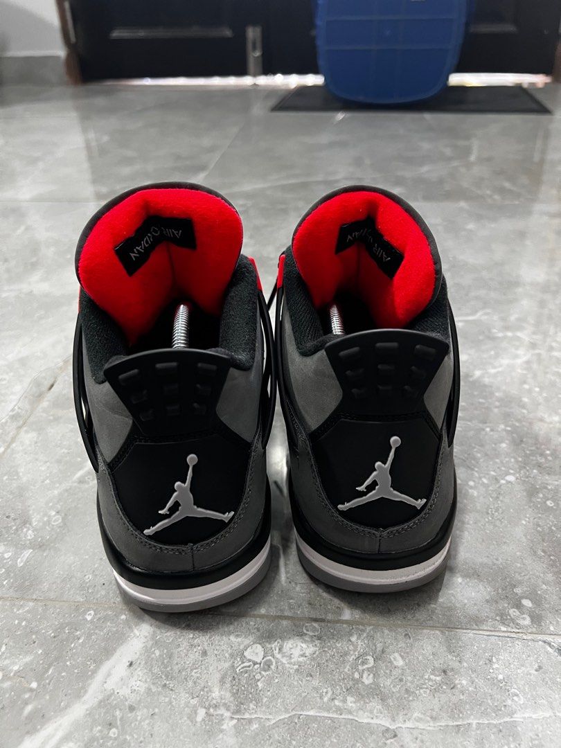 Air Jordan 4 Infrared, Men's Fashion, Footwear, Sneakers on Carousell