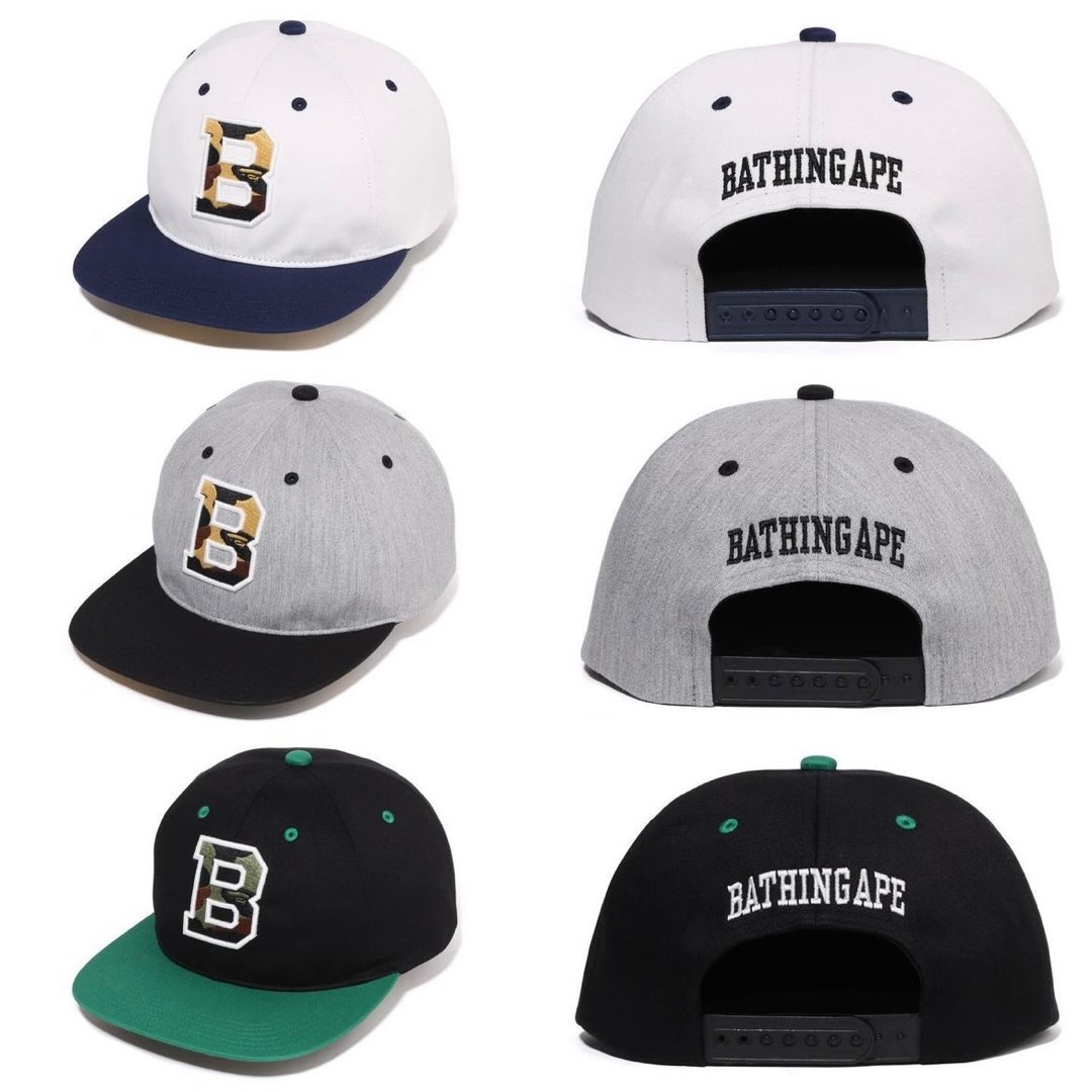 BAPE Color Block Snap Back Cap, Men