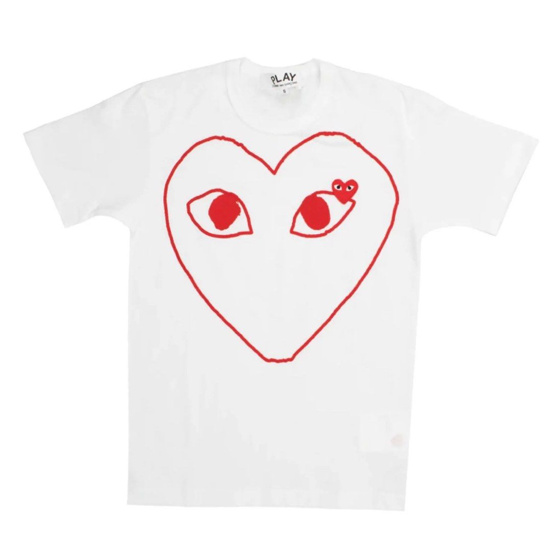 Womens cdg t shirt discount