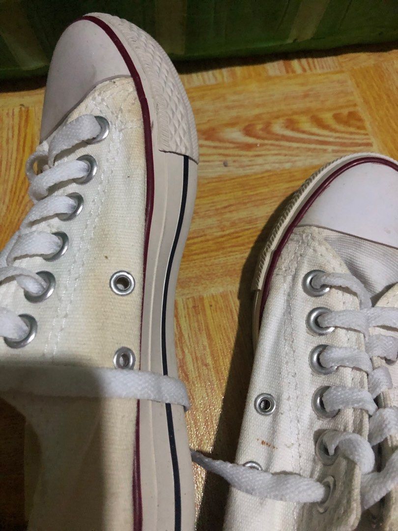 Converse All Star White Sneakers (Category: Sneakers) located in Manila. Submitted by plmarn (Listing ID 1295821234, Image 3). Description: - Bought in the US - Not using anymore - with yellow color stain.