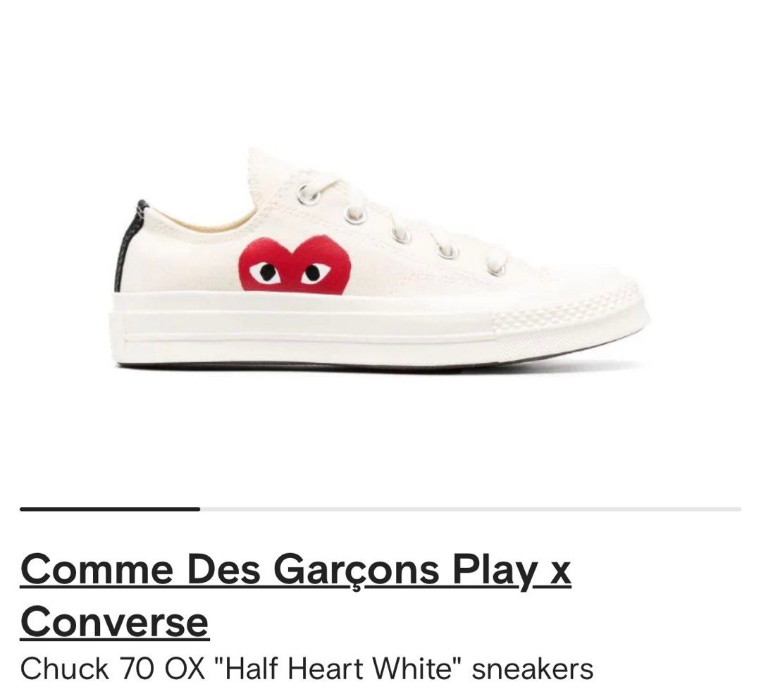 Converse CDG half heart women