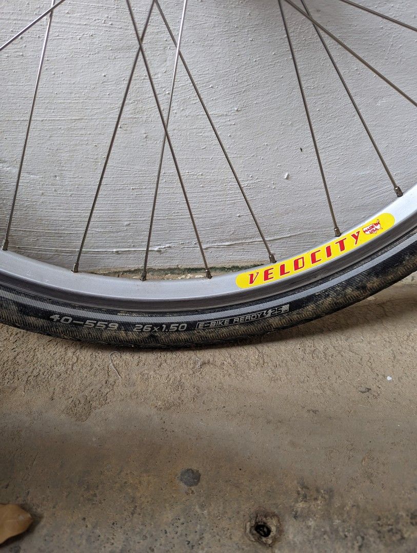 26 touring wheelset clearance