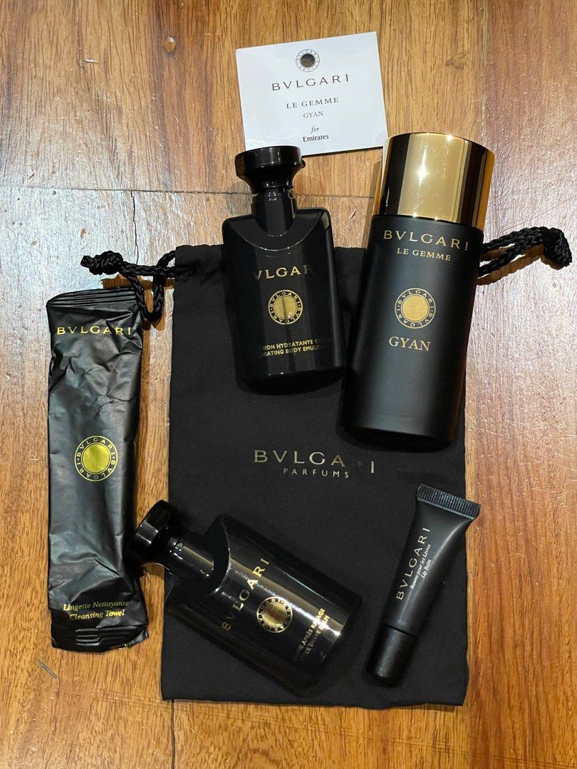 Emirates First Class Amenity Kit. Bvlgari Le Gemme Gyan Beauty Personal Care Fragrance Deodorants on Carousell