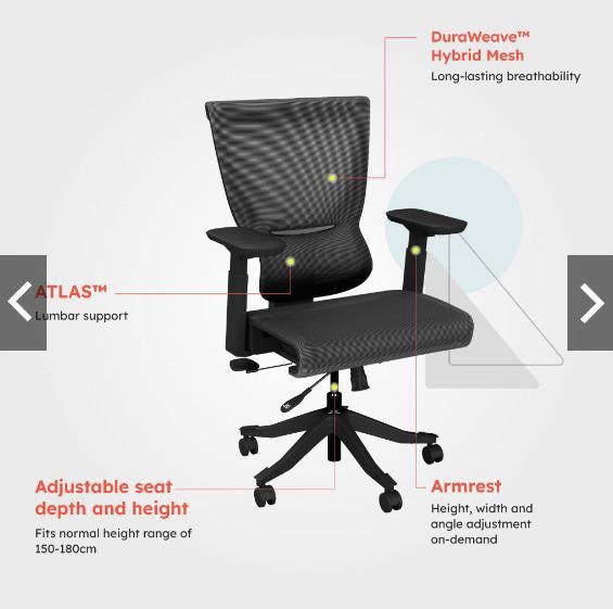 ErgoTune Classic Ergonomic Chair Perfect Office Chair Study Chair Furniture Home Living Furniture Chairs on Carousell
