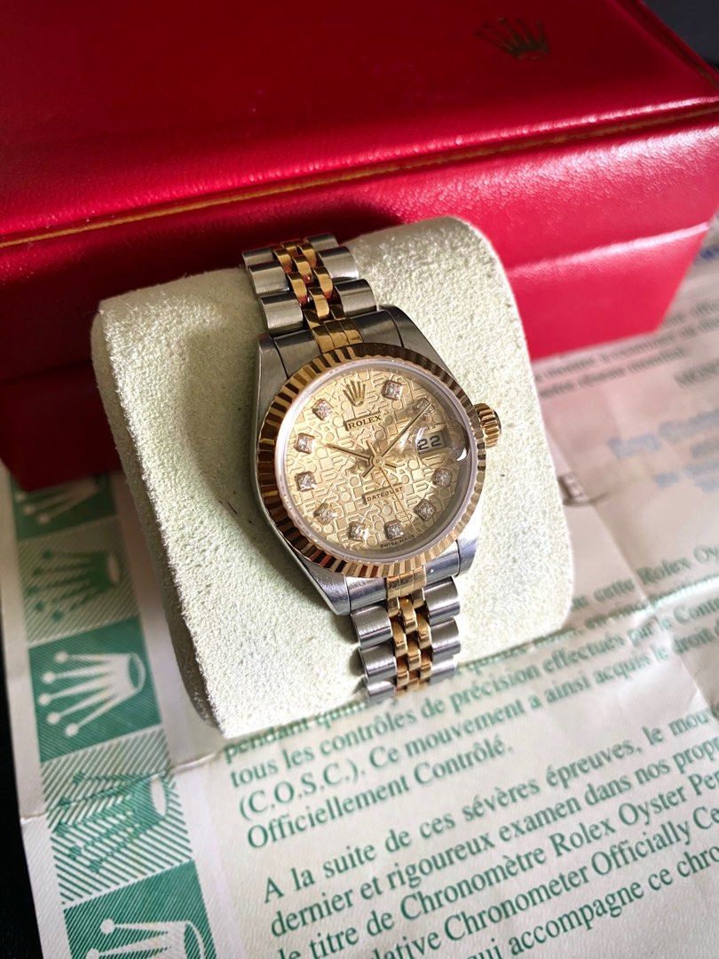 2 tone rolex with diamonds