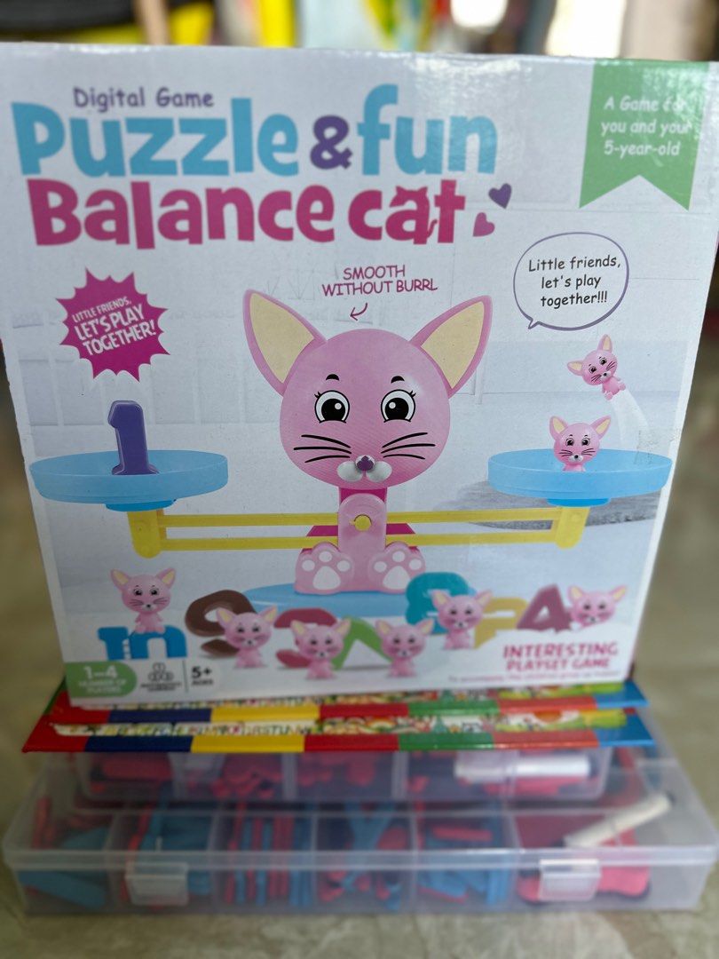 Fun Learning (Category: Educational & Learning Toys) located in Singapore. Submitted by wooyrlifestyle (Listing ID 1295741994, Image 3). Description: Fun Toys for Learning/thinking & interaction with kids,self collect Puzzle Balance Cat Set $20 ❌-SOLD”Learn Numbers/Math the easy way comes with magnetic board & marker$20 ❌-SOLD”Learn Alphabets the easy way, comes with magnetic board & marker$20.