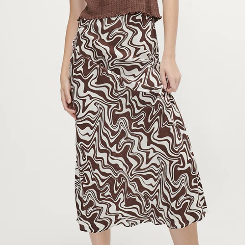 GHANDA ripple maxi skirt, Women's Fashion, Bottoms, Skirts on