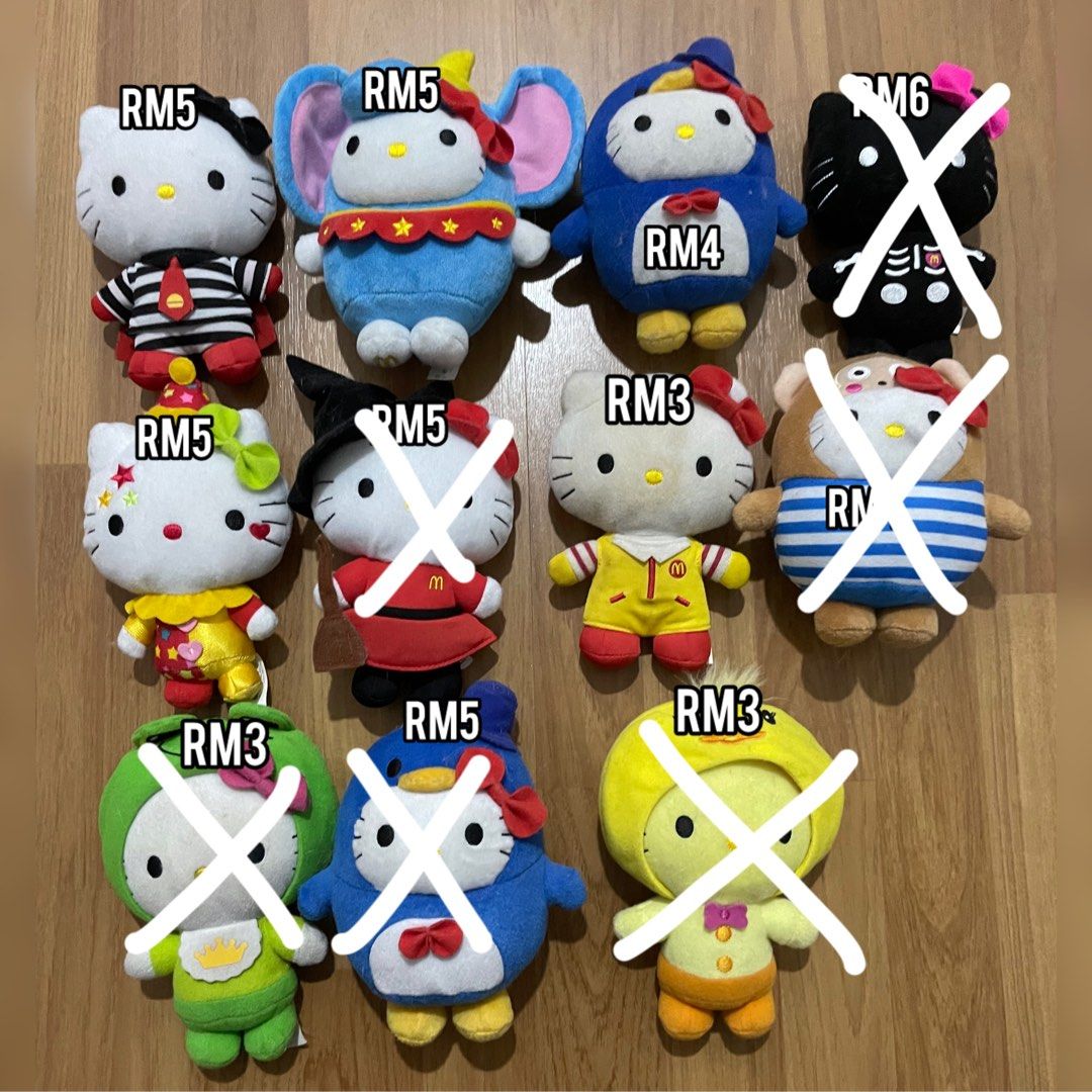 Hello Kitty Plush Costume Clown Skull Tuxedosam Chicken Frog Hobbies Toys Collectibles Memorabilia Vintage Collectibles on Carousell