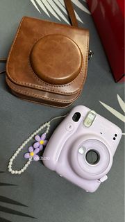 Instax Mini 11 in Lavender, Purple with Free 2 Cases and 3 Films