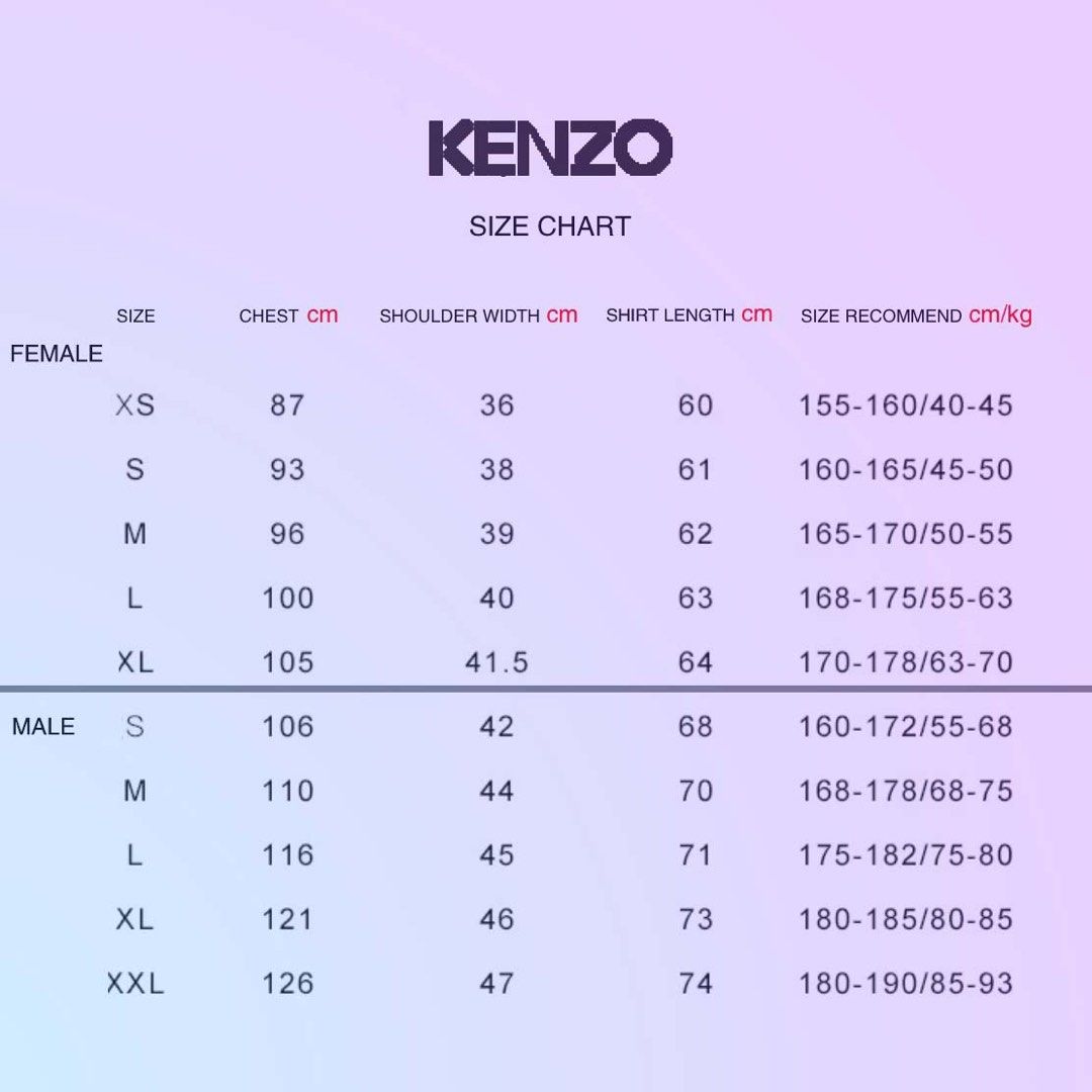 Kenzo embroidery shirt unisex s xxl