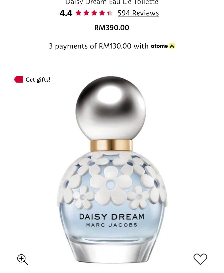 Marc Jacobs Fragrance Daisy Dream EDT 50ml Beauty Personal Care Fragrance Deodorants on Carousell