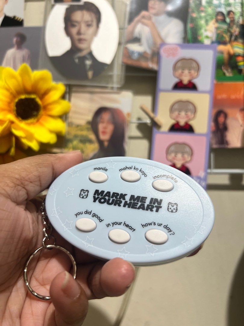 MARK LEE KEYRING (Category: Character Goods) located in Manila. Submitted by dmcayta (Listing ID 1295740665, Image 1). Description: wts lfb Mark Lee voice keyring (played once only to check if working) — ₱250| 200 if payo — payo, 3 days rsrv. mod: ssd, j&t (no sco) loc: recto mm.