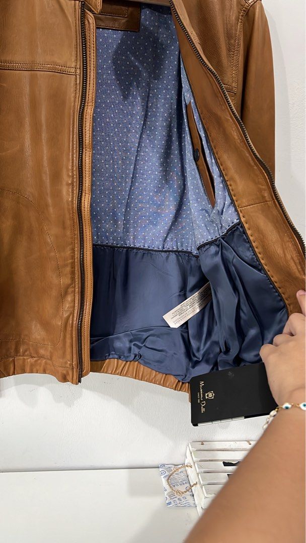 Massimo dutti reversible leather jacket hot sale