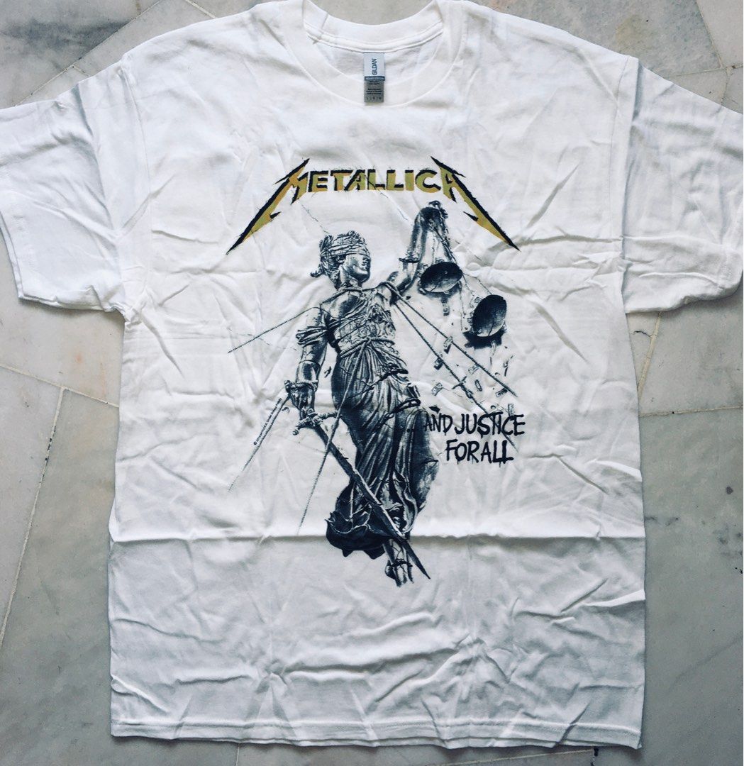 METALLICA And Justice For All T Shirt Pantera Slayer Anthrax Megadeth  Motorhead