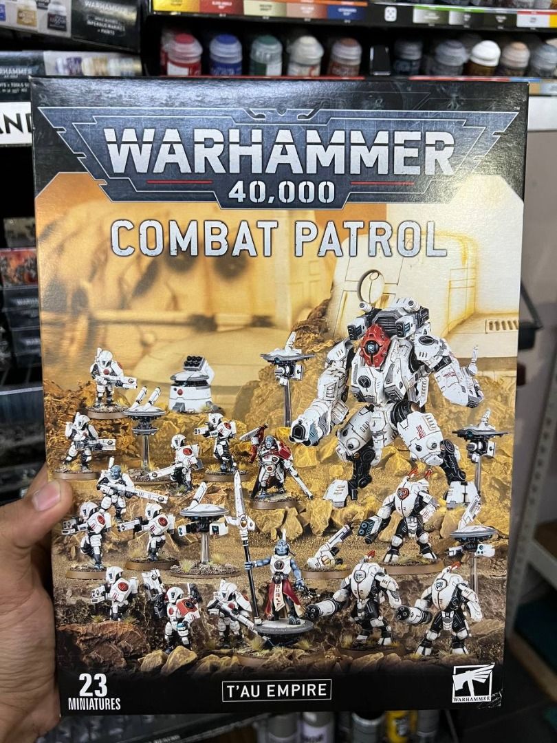 Miniatures Tau Empire Combat Patrol 23 Miniatures Board Games Toys Plastic  Model Kit [Warhammer 40K] (Games Workshop), Hobbies & Toys, Toys & Games on  Carousell